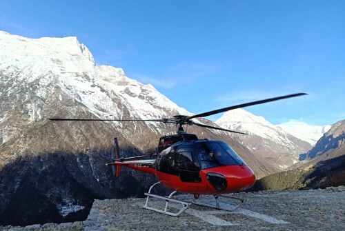 Helicopter Pickup from Lobuche to Lukla