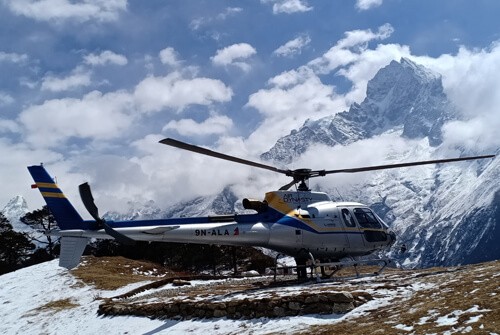 Pheriche to Kathmandu Helicopter Pickup